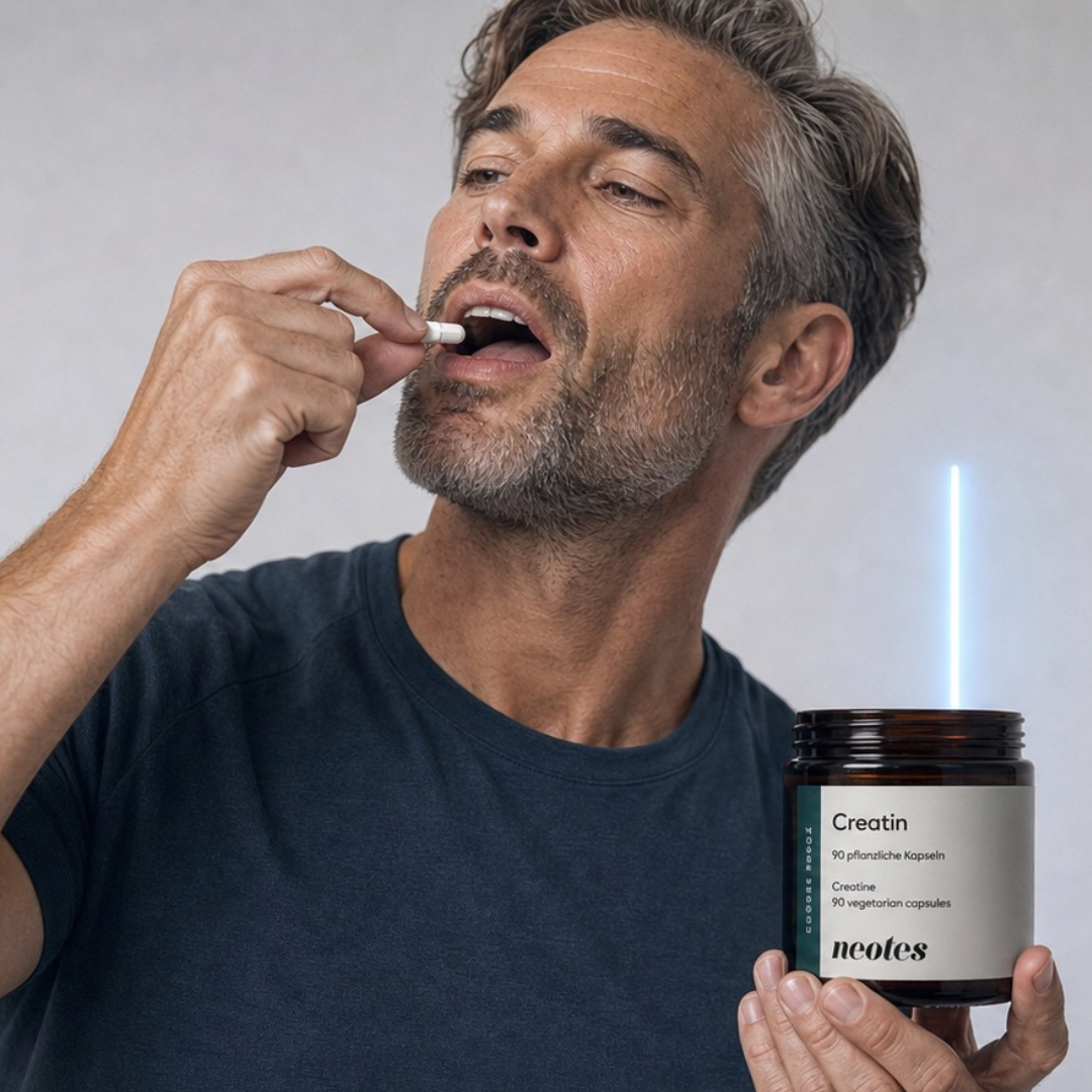 Creatin-Monohydrat, ein seit Langem erforschter Supplement-Klassiker.