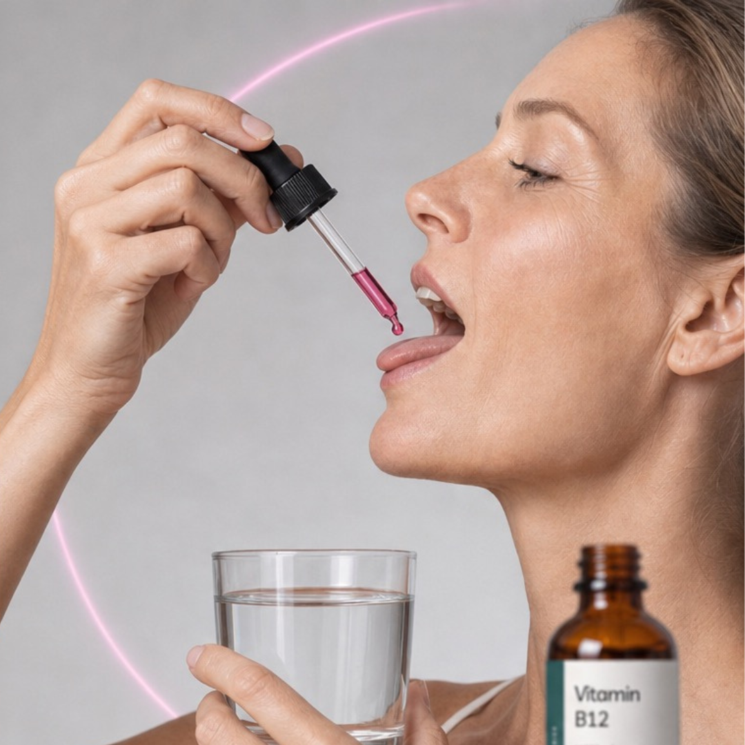 Vitamin B12 ist ein wasserlösliches Vitamin, das als Co‑Faktor an zentralen Stoffwechselreaktionen beteiligt ist.